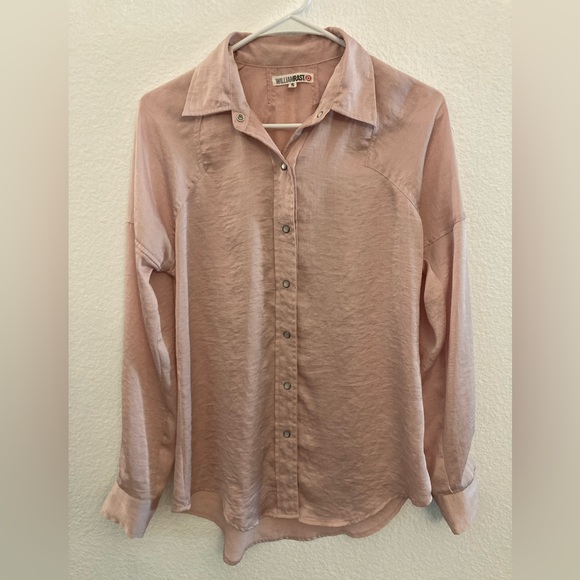 3/$12 William Rast for Target Pale Pink Blouse - Picture 1 of 3